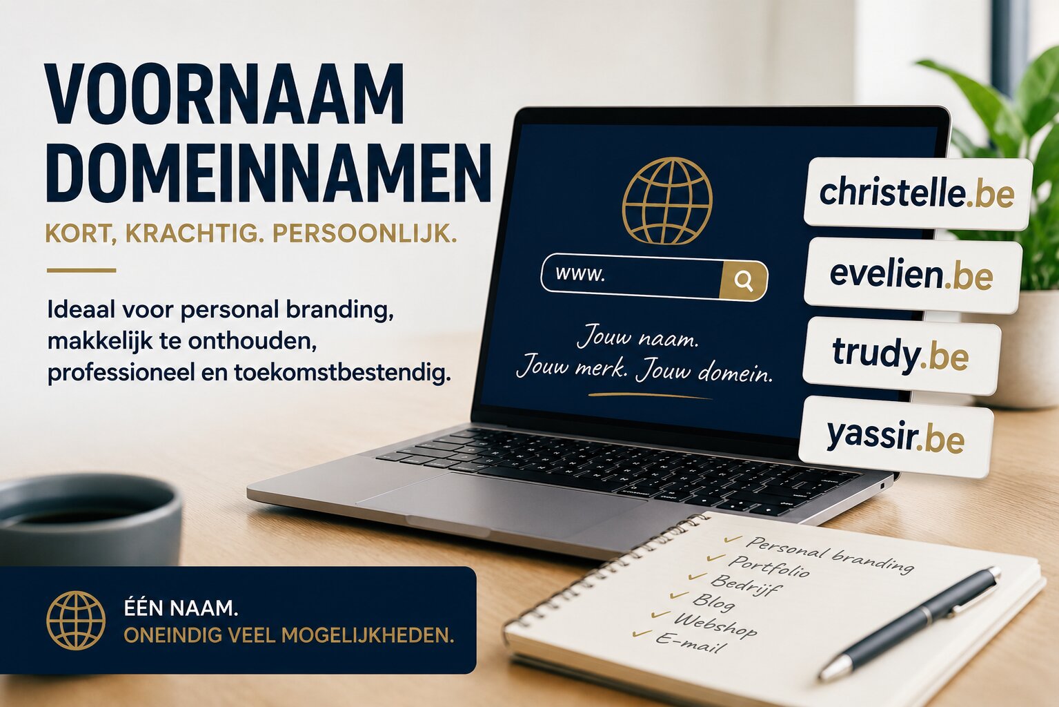 Lees meer over het artikel Waarom voornaam domeinnamen interessant zijn.